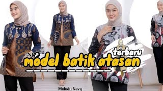 MODEL BATIK ATASAN TERBARU COCOK UNTUK KERJA KANTOR #trending