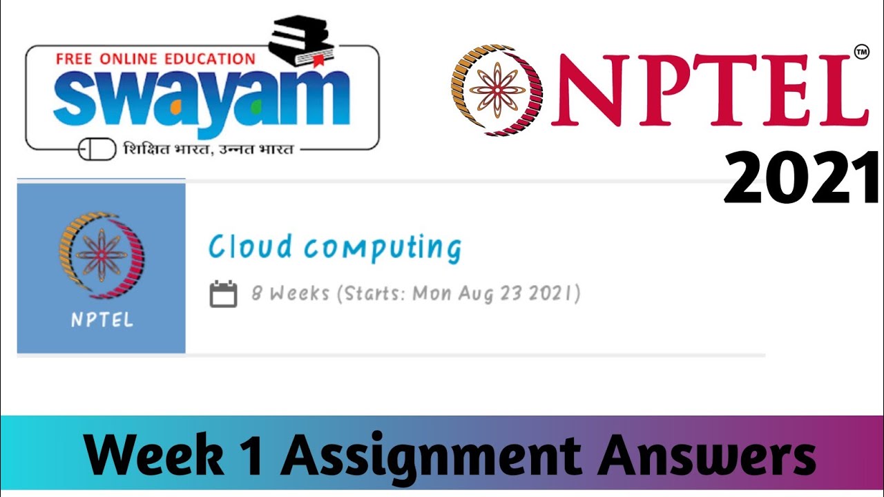 nptel cloud computing assignment 1 answers 2021