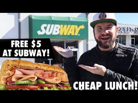 🔥 FREE $5 to SUBWAY = REALLY CHEAP LUNCH!