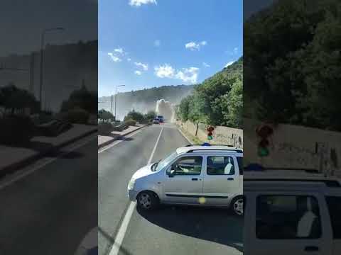 Messina, esplode la condotta principale di Fiumefreddo