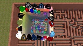 ROSHALIA YOSHIE OBUNGA KAYAKO AND UNLIMITED NEXTBOTS IN BIG MAZE