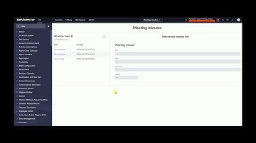 ServiceNow - UI Builder - Custom application - 3 - Meeting minutes - Navigation