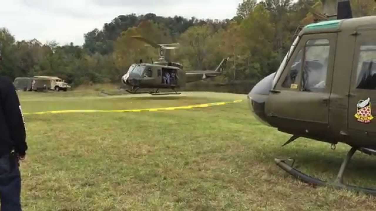 Knob Creek Machine Gun Shoot - Riding in the Huey