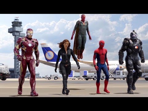 Download Team Iron Man vs Team Cap - Airport Battle Scene - Captain America: Civil War - Movie CLIP HD