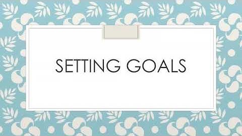 Reflections and Goal Setting Video Lesson 1