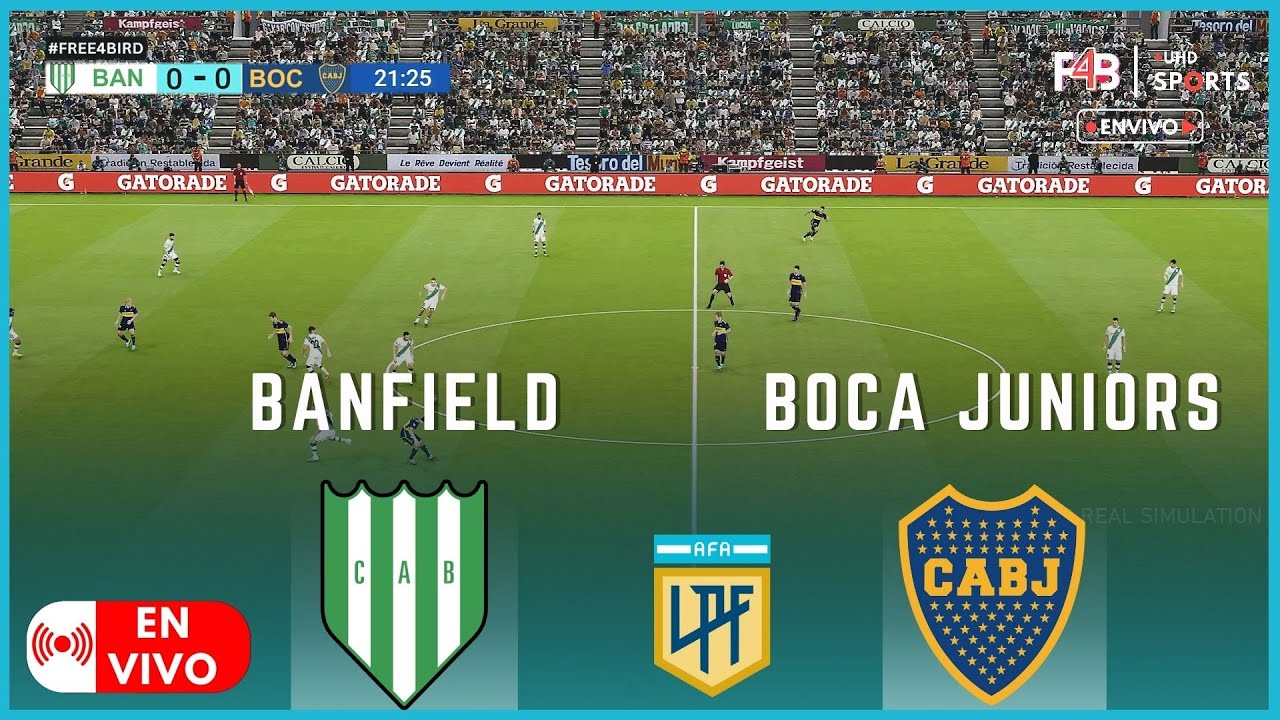 BANFIELD VS BOCA JUNIORS EN VIVO | LIGA PROFESIONAL 2025 | SIMULACIÓN Y