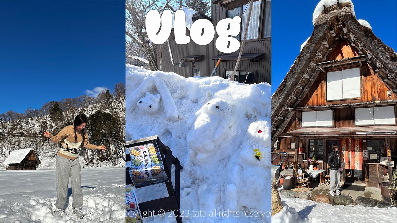 Vlog. 나고야 여행 브이로그 vol.1 | 기차 타고 시라카와고 여행가기 | 게로 온천 료칸 숙박♨