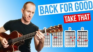Back For Good Take That Acoustic Guitar Lesson With Pdf