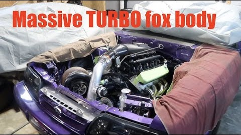 BPF Custom MASSIVE TURBO kit for LS SWAP fox body!!!