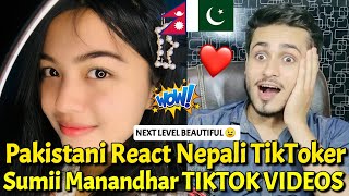 Pakistani Reaction On Beautiful Nepali TikToker SUMII MANANDHAR TIKTOK VIDEOS | Rk ReActions