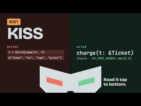 KISS in Rust: Replace a Rule Engine with Plain Code