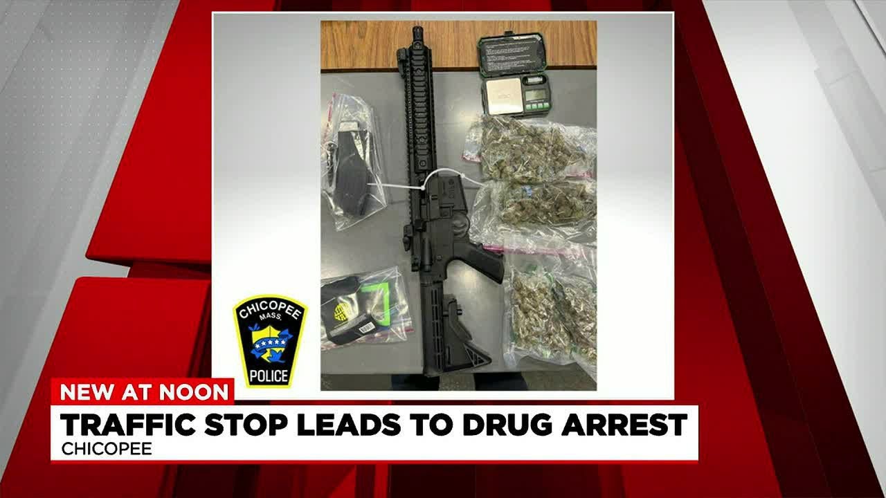 Chicopee man arrested on drug charges after traffic stop - YouTube