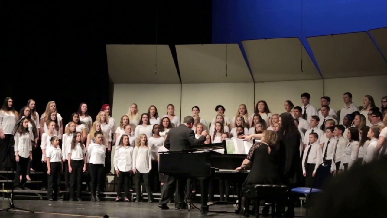 Caldwell County Middle School All County Chorus Singing Mirrors YouTube