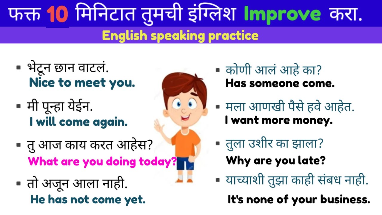 घरी बसल्या बसल्या इंग्रजी शिका |English speaking practice |Daily use English sentences.