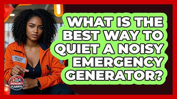 What Is The Best Way To Quiet A Noisy Emergency Generator? - Your Emergency Planner