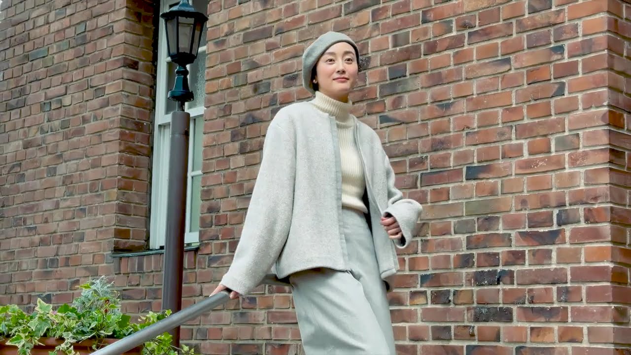 マーブルノーカラージャケット / オーガニックコットン – PRISTINE