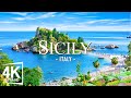 Sicily 4K - Enchanting Landscapes, Ancient Ruins, and Mediterranean Charm - Calming Piano Music