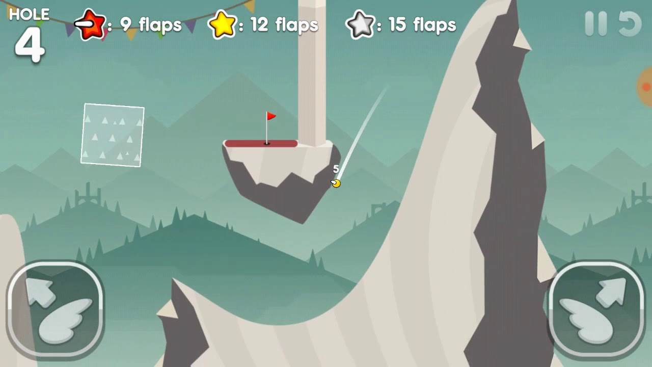 Flappy Golf 2 - Alto's Ridge Hole 4 - 8 Flaps - YouTube
