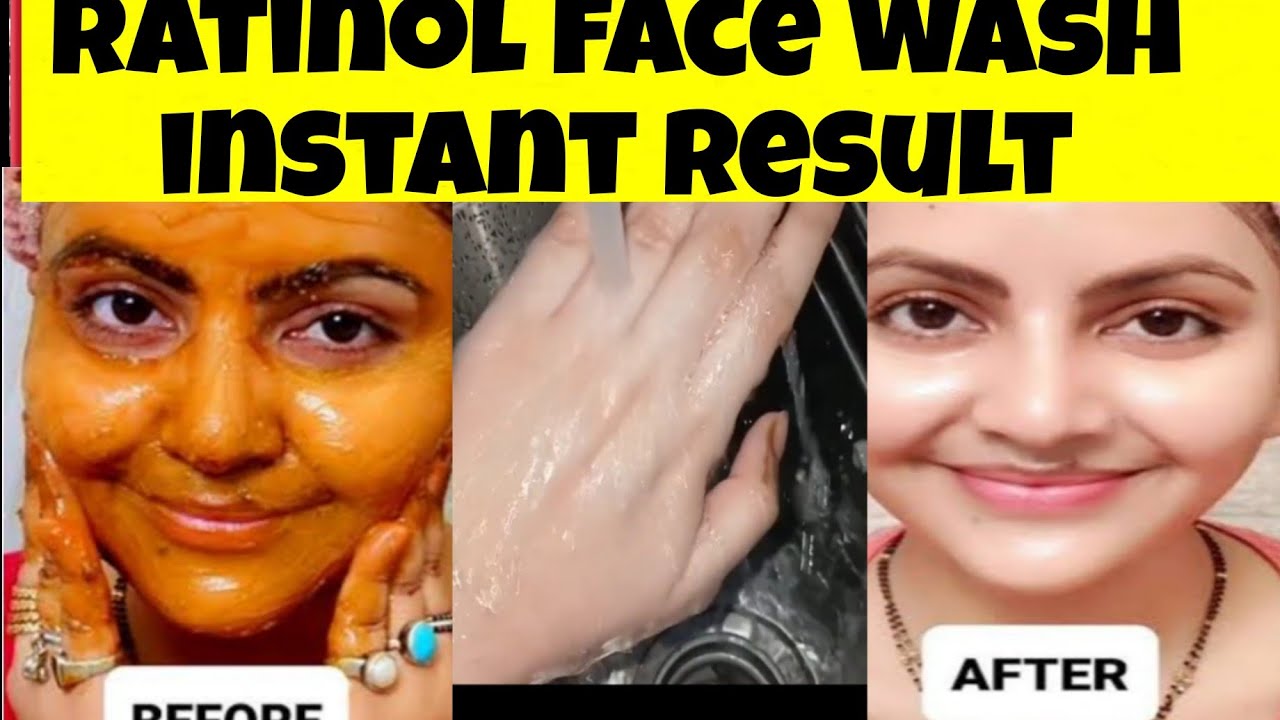 Retinol face washwhitening face washBest cleanser in the worldHealth&Beauty YouTube