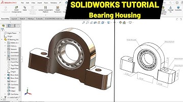 3D CAD of Bearing Housing and Motion Study in solidworks