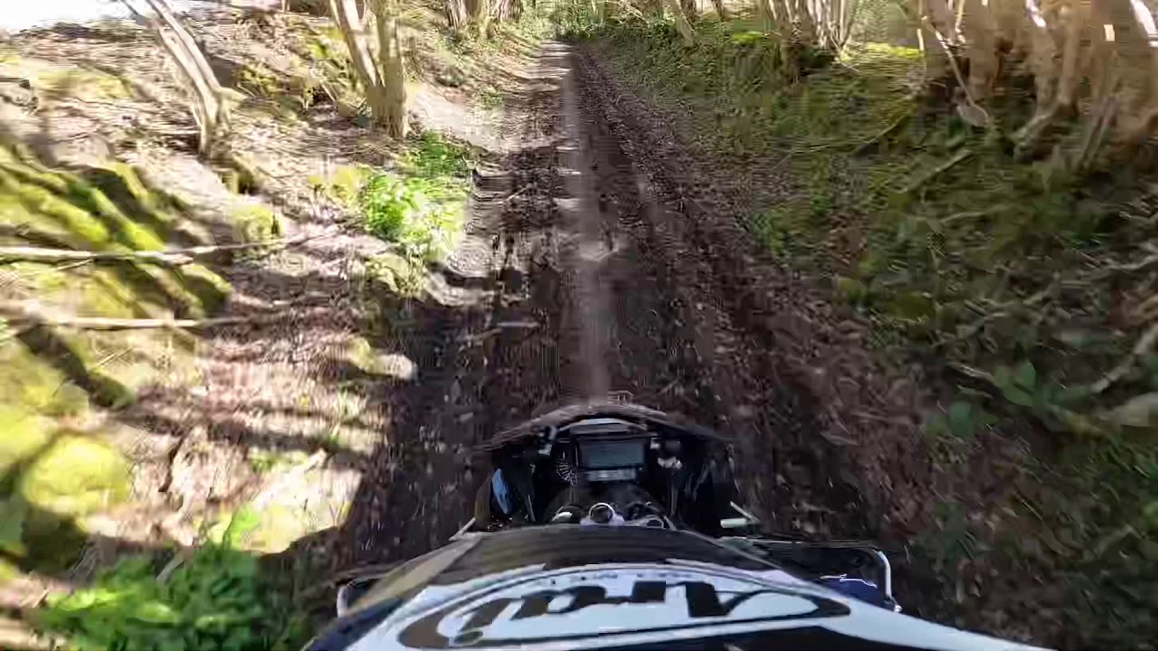 Hawkley green lane on Bmw r1200 gs adventure