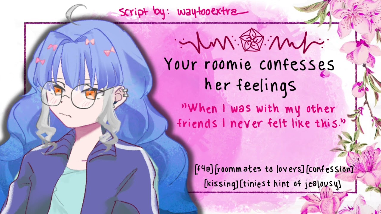 [f4a] Roommate confesses her feelings [roommates to lovers][asmr]