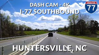 🚗 Drive Along I-77 Southbound near Huntersville, North Carolina in 4K! 🛣️