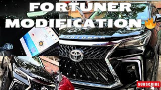 Toyota Fortuner Full Modified 🔥😍| Fortuner Converted In Lexus Body Kit | Fortuner Modification