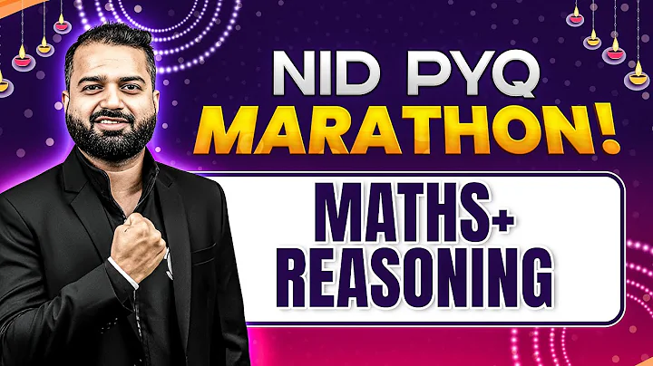 NID PYQ Marathon 🚀 | Complete Maths + Reasoning PYQs | Full Practice Session