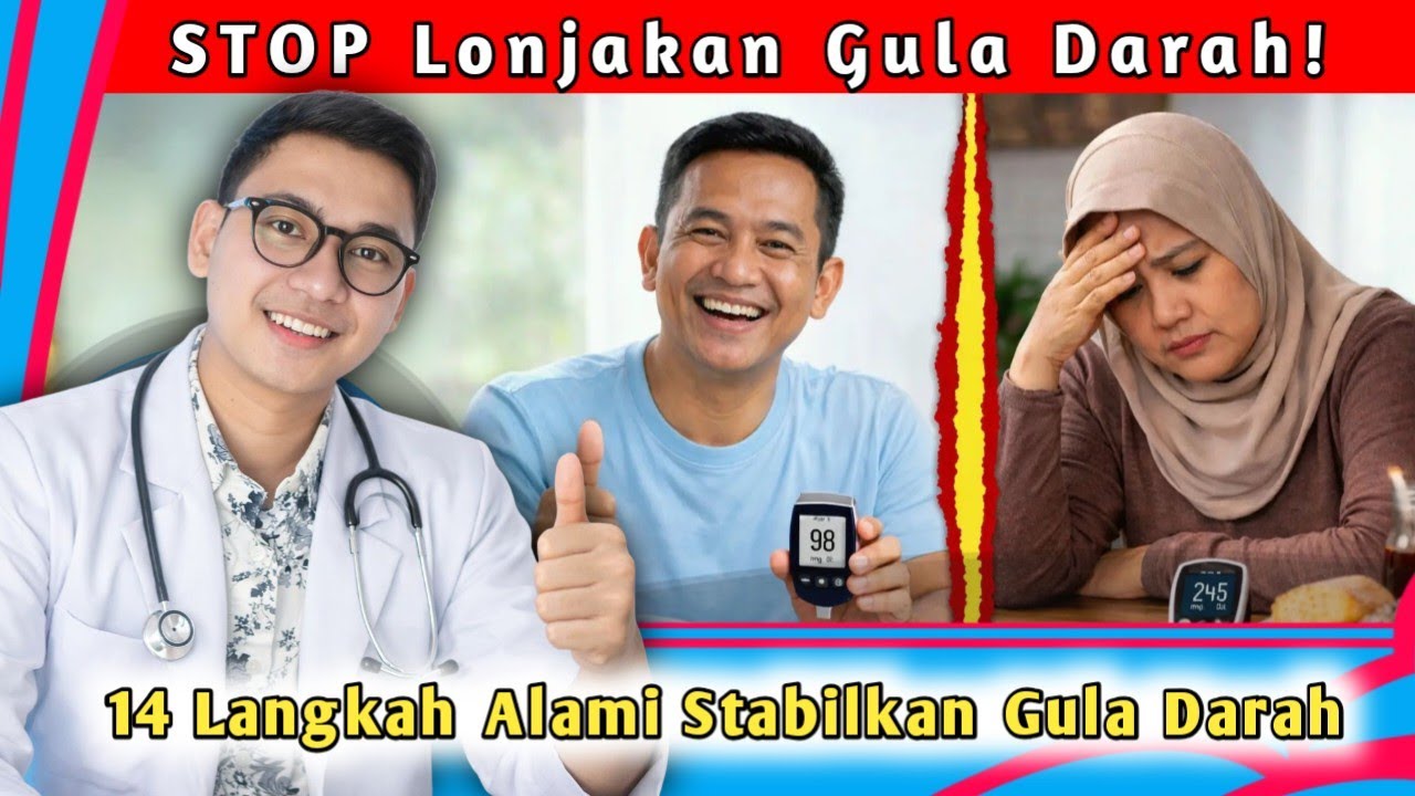 STOP Gula Darah Naik! 14 Cara Alami Atur Insulin Secara Aman | Tanpa Obat, Herbal / Jamu || dr. Andi