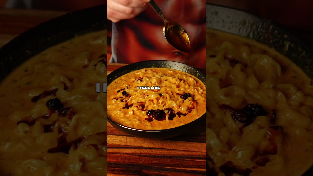 Вирусный лайфхак по приготовлению рамена Buldak 🍜 @foodwithbearhands 🐻❤️