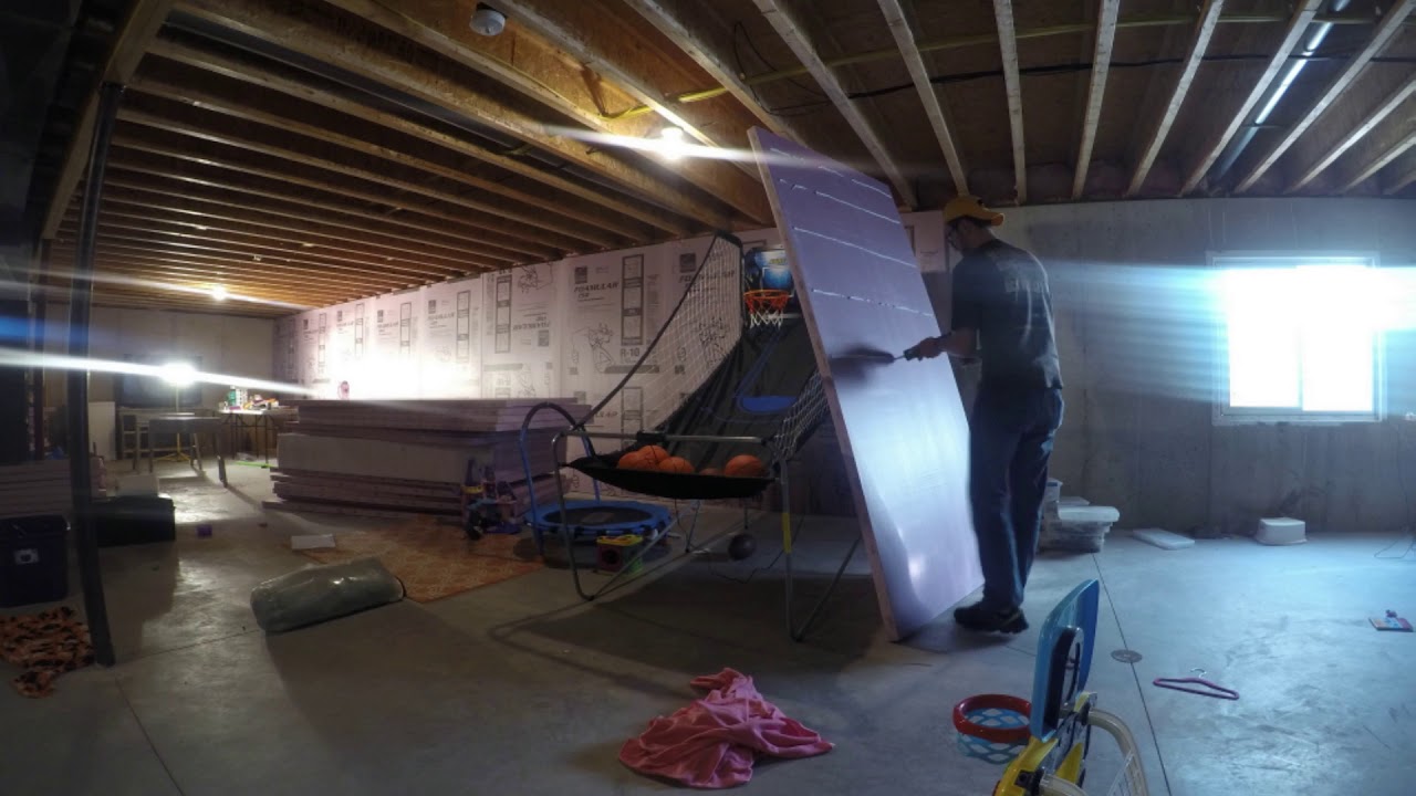 Adding Foam Board to my basement YouTube