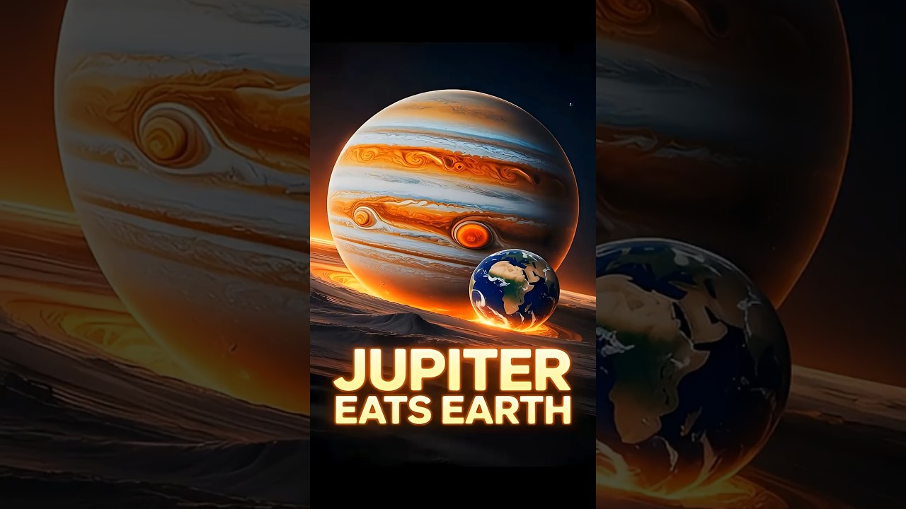 🌌😱 JUPITER EATS EARTH | WHAT IF EARTH FALLS INTO JUPITER?