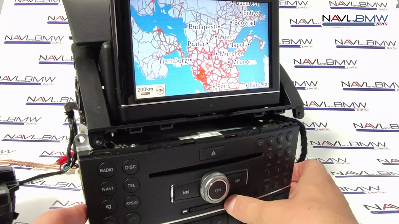 Mercedes C-class pre facelift 204 command NTG4 navigation system ...