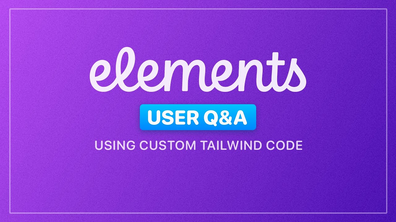 Live Tailwind Editor in RapidWeaver Elements - YouTube