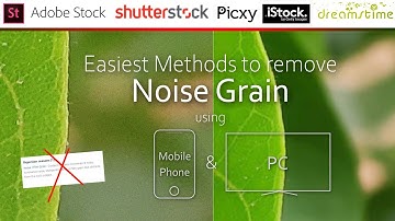 The Easiest methods to remove noise grain from photo in PC and Mobile | shutterstock contributor