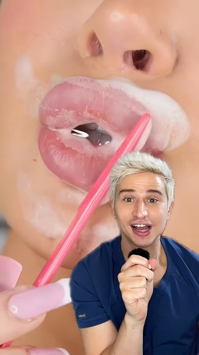 TERRIFYING Lip Care Routine. #skincare #dermreacts