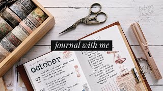 a vintage bullet journal weekly spread · journal with me