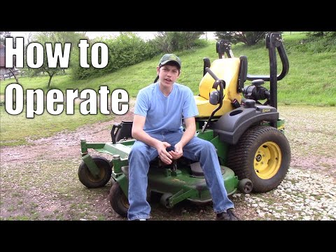 How to Operate a John Deere 727A ZTR Mower