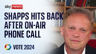Grant Shapps 'pleased' to do planned interview after ending call live on air