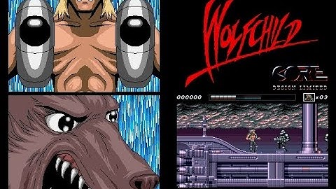 Wolfchild | intro i rozgrywka z cyber-wilkołakiem | Amiga 500