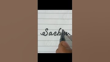 "Sachin" handwriting😘😍🤔 #art #writing #shorts