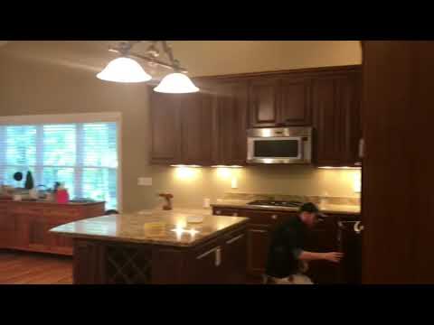 Cabinets Refinished White Dove With Pinstripe Glaze Youtube