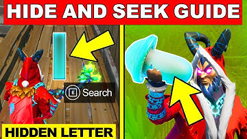 Fortnite HIDE AND SEEK CHALLENGE GUIDE Search the hidden I found in the Hide and Seek Loading Screen