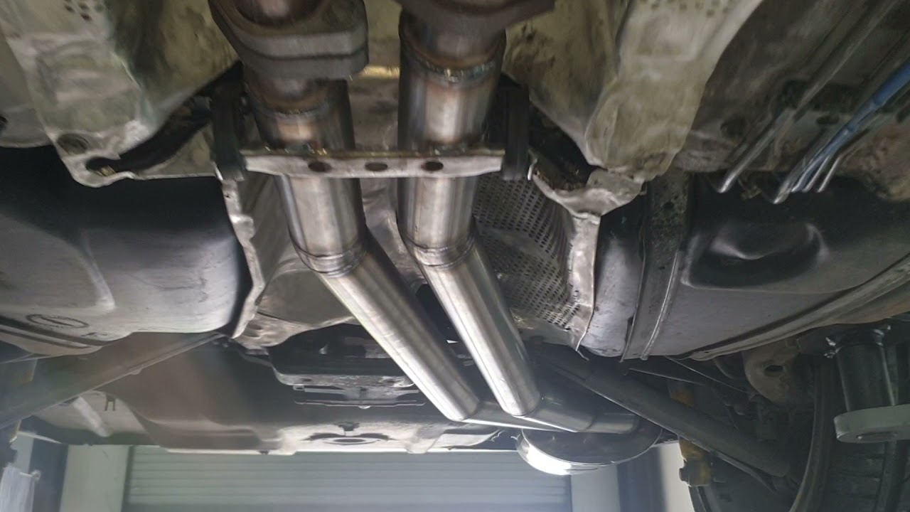 bmw e36 328i supersprint muffler also custom made exhaust system YouTube