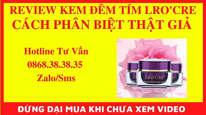 Kem dưỡng da lro cre review