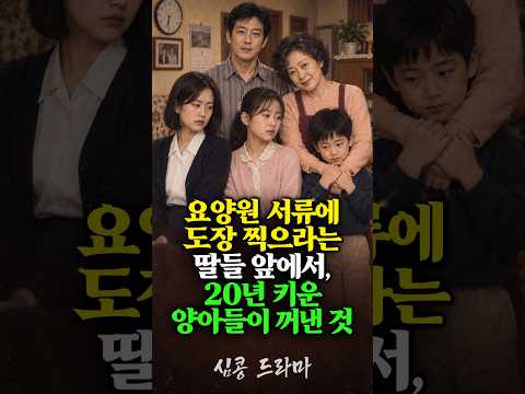 친딸보다 양아들이 좋은 이유..생일날 케이크 대신 서류봉투 들고 온 딸들 #단편드라마 #가족드라마 #요양원 #양아들 #엄마 #할머니 #사이다 #숏드라마 #한국드라마 #가족이야기 thumbnail