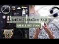 Small biz vlog  content creation day  curious chitra