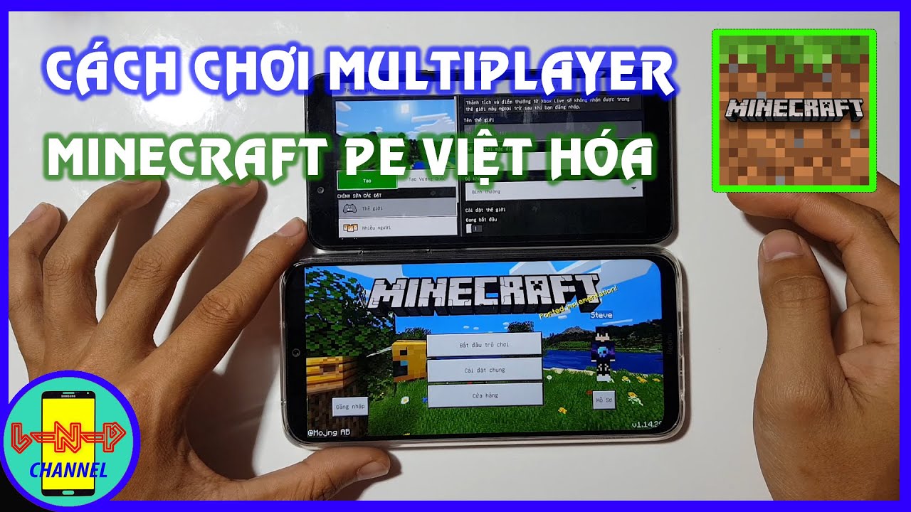 minecraft pe online  New  Hướng dẫn chơi chung Minecraft Pe Multiplayer | Việt Hóa