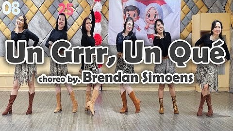 Un Grrr, Un Qué choreo by. Brendan Simoens | Demo | FUCHSIA Line Dance